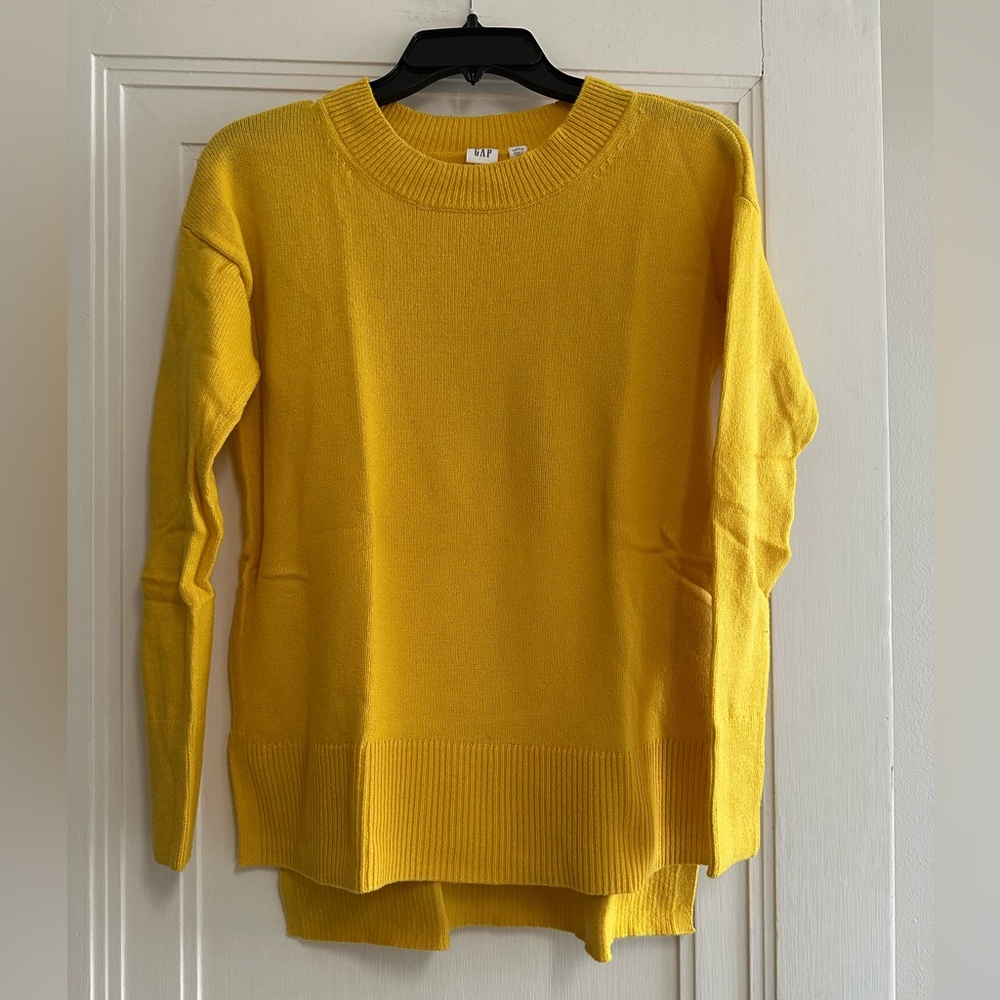 GAP Women's Mustard Yellow Tunic Sweater- XS Petite
